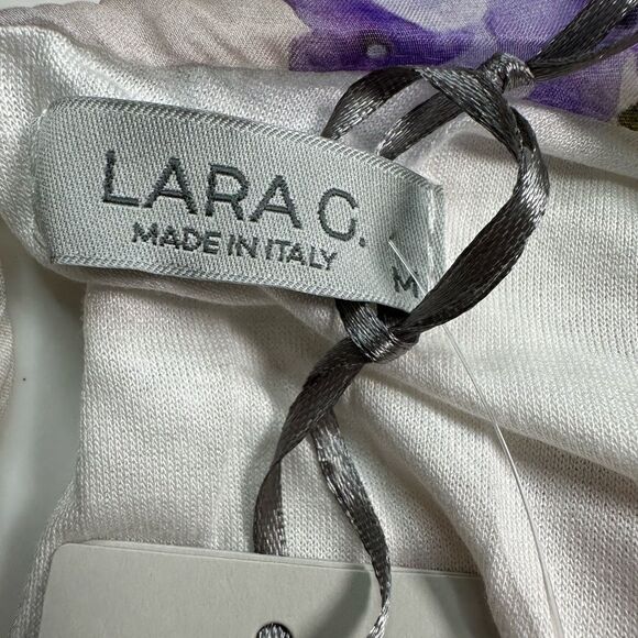 NWT Lara G Women’s Silk Blend Floral Sleeveless Flowy Lightweight MIDI Dress - M - Picture 4 of 7